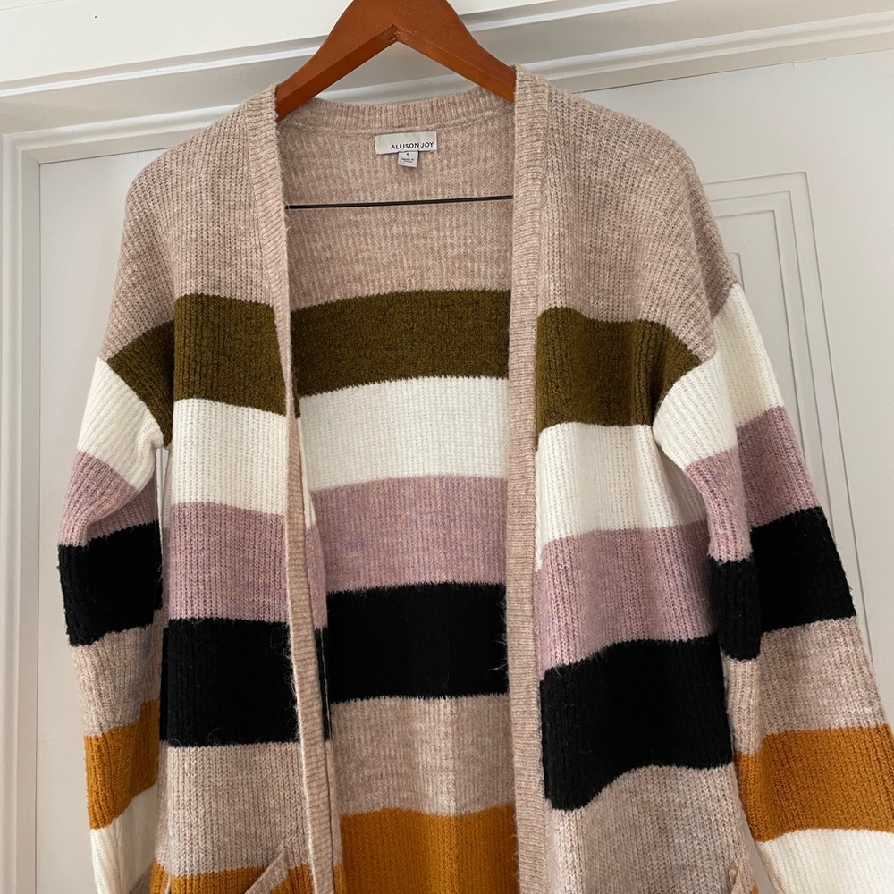 Long Colorful Duster Sweater - Picture 7 of 12